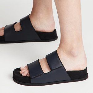 Neous Dombai Calfskin Molded Suede Insole Minimalist Sandals NIB Price D…